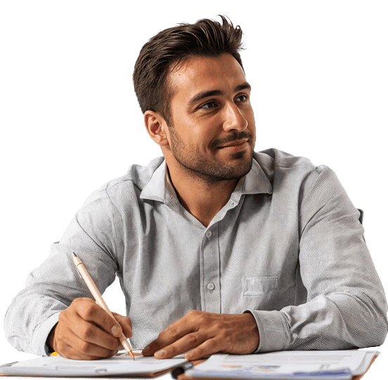 Student taking the UK Skills for English SELT