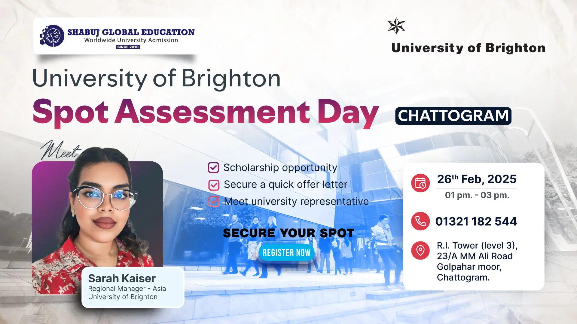 University of Brighton Spot Assessment Day - Chattogram