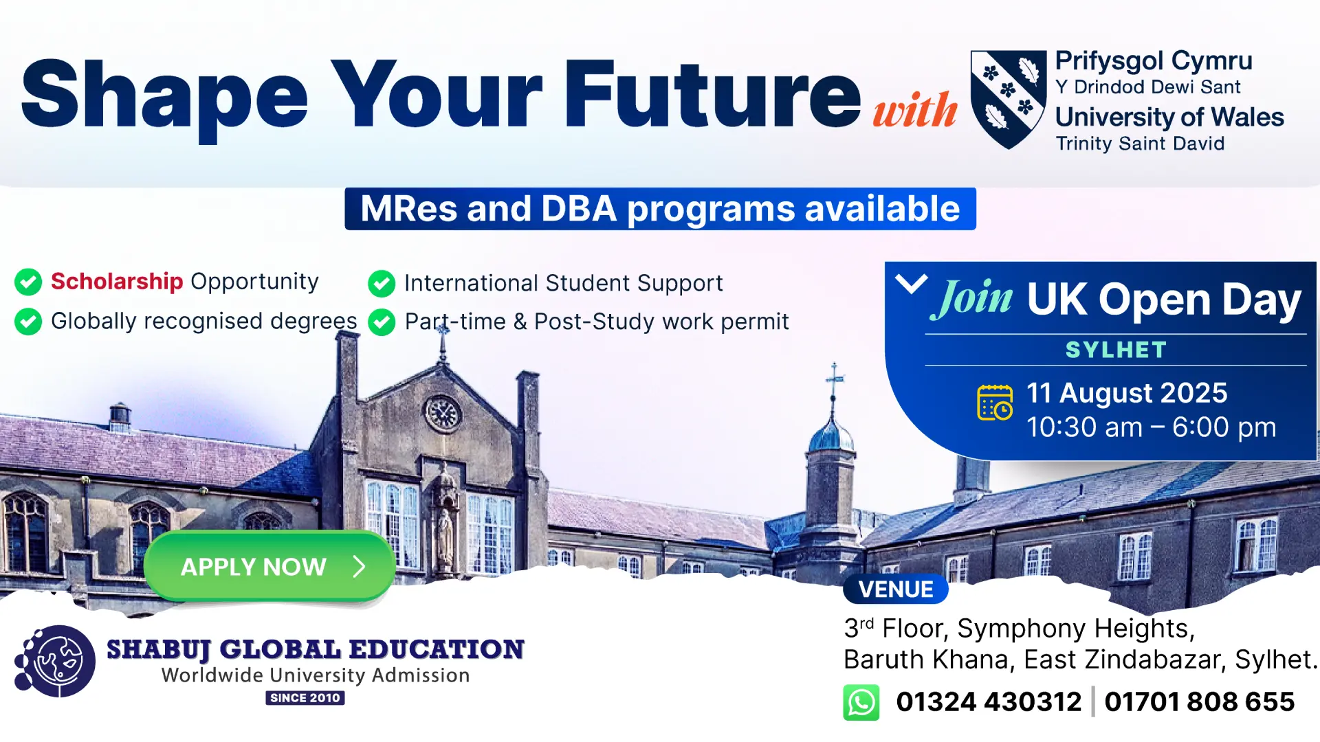 UK Open Day Sylhet – MRes & DBA Programs