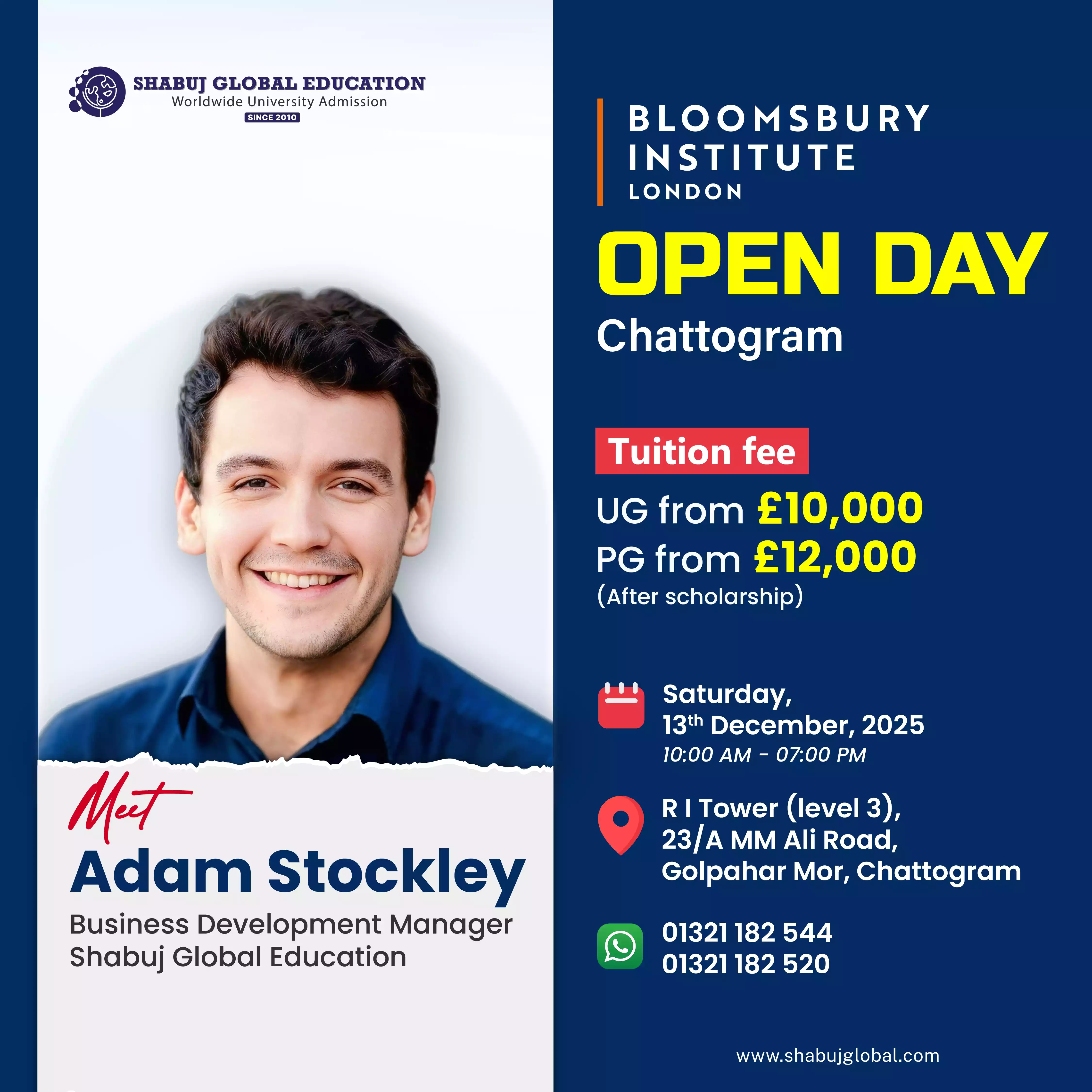 UK University Open Day in Chattogram: Bloomsbury Institute London 2026