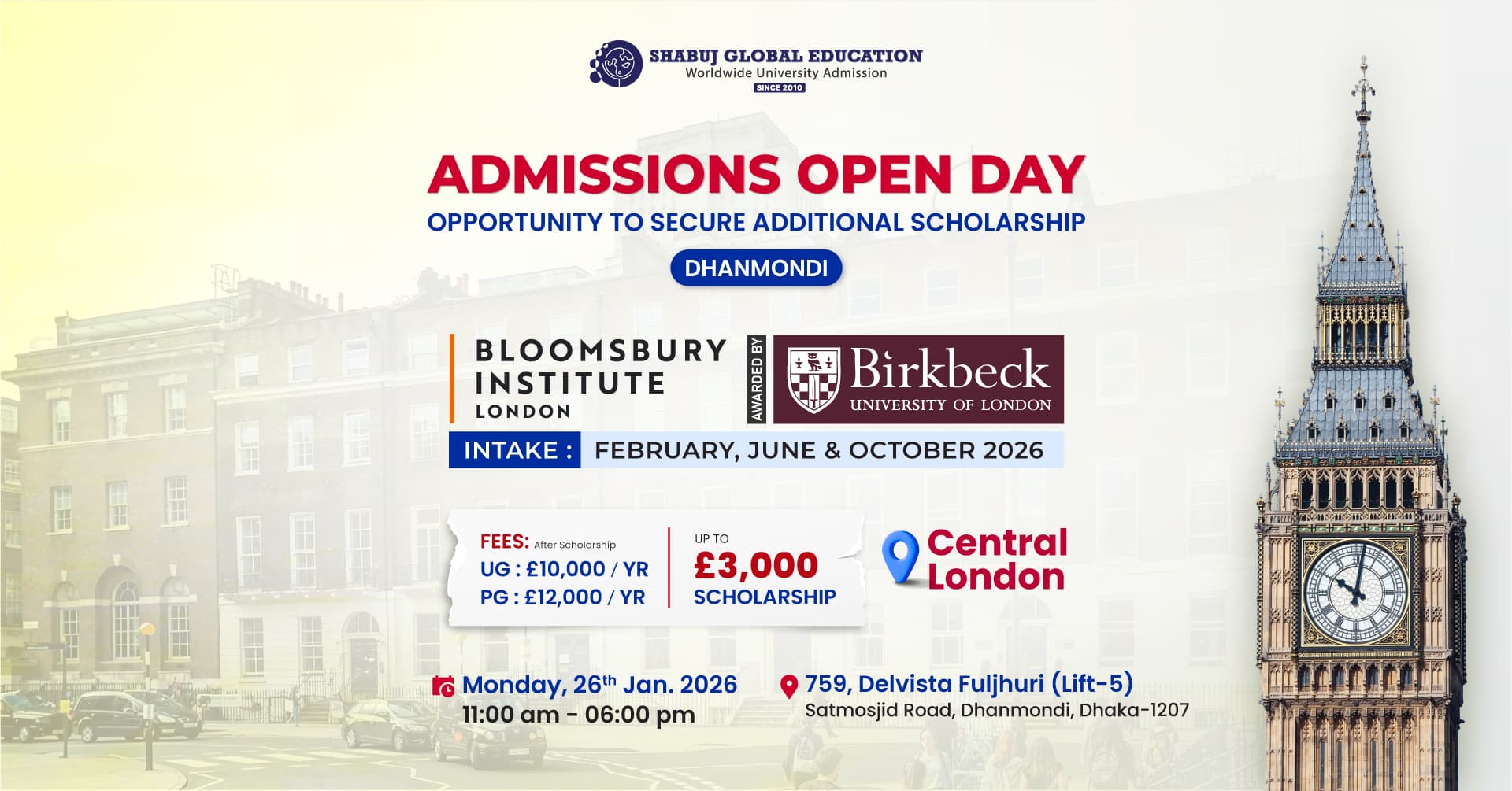 Admissions Open Day – Dhanmondi